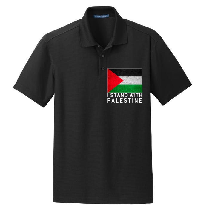 I Stand With Palestine Supporters Free Gaza Jerusalem Mosque Dry Zone Grid Polo