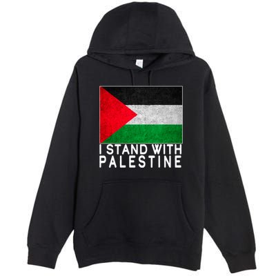 I Stand With Palestine Supporters Free Gaza Jerusalem Mosque Premium Pullover Hoodie
