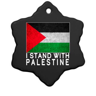 I Stand With Palestine Supporters Free Gaza Jerusalem Mosque Ceramic Star Ornament