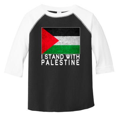 I Stand With Palestine Supporters Free Gaza Jerusalem Mosque Toddler Fine Jersey T-Shirt