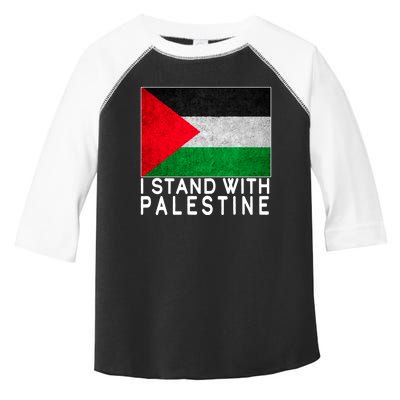 I Stand With Palestine Supporters Free Gaza Jerusalem Mosque Toddler Fine Jersey T-Shirt