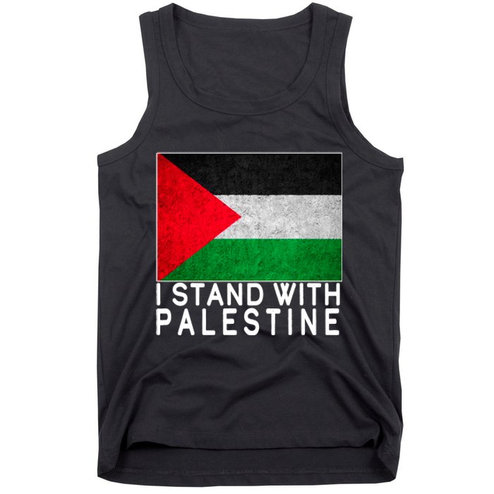 I Stand With Palestine Supporters Free Gaza Jerusalem Mosque Tank Top