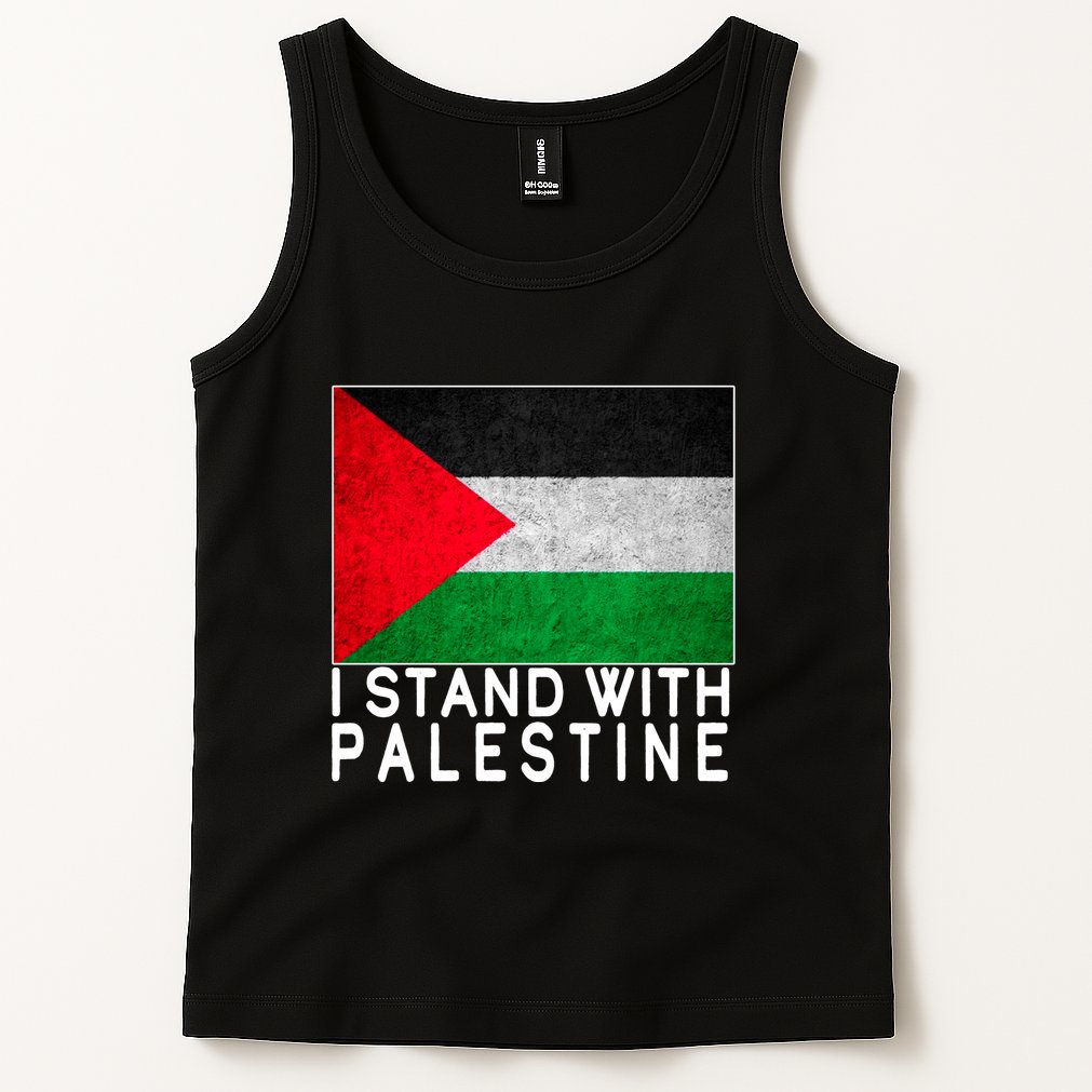 I Stand With Palestine Supporters Free Gaza Jerusalem Mosque Tank Top