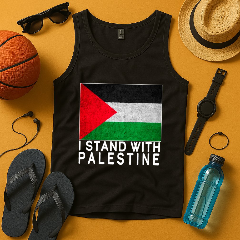 I Stand With Palestine Supporters Free Gaza Jerusalem Mosque Tank Top