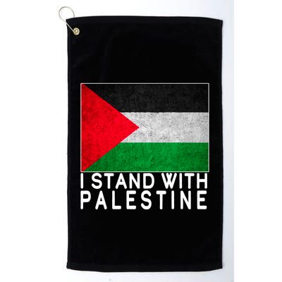 I Stand With Palestine Supporters Free Gaza Jerusalem Mosque Golf Towel