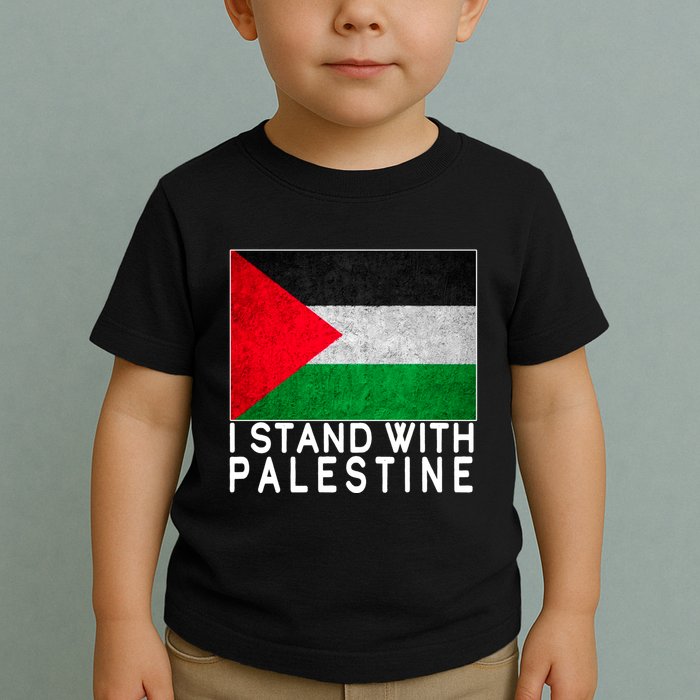I Stand With Palestine Supporters Free Gaza Jerusalem Mosque Toddler T-Shirt