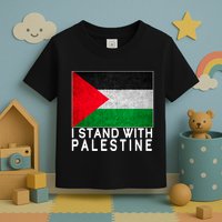 I Stand With Palestine Supporters Free Gaza Jerusalem Mosque Toddler T-Shirt