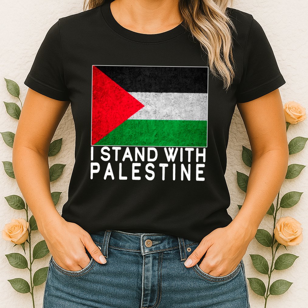 I Stand With Palestine Supporters Free Gaza Jerusalem Mosque Womens T-Shirt