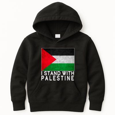 I Stand With Palestine Supporters Free Gaza Jerusalem Mosque Kids Hoodie