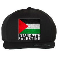 I Stand With Palestine Supporters Free Gaza Jerusalem Mosque Wool Snapback Cap