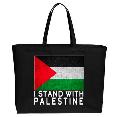 I Stand With Palestine Supporters Free Gaza Jerusalem Mosque Cotton Canvas Jumbo Tote