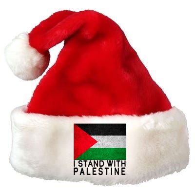 I Stand With Palestine Supporters Free Gaza Jerusalem Mosque Premium Christmas Santa Hat