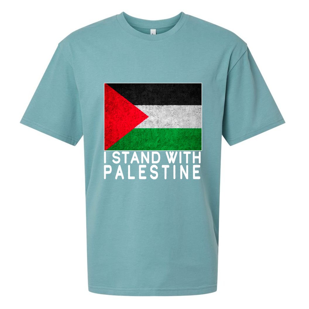 I Stand With Palestine Supporters Free Gaza Jerusalem Mosque Sueded Cloud Jersey T-Shirt