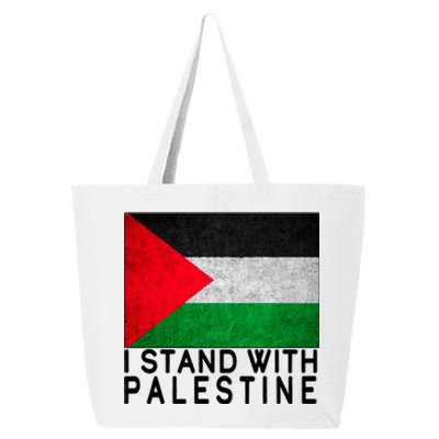 I Stand With Palestine Supporters Free Gaza Jerusalem Mosque 25L Jumbo Tote