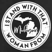 I Stand With That Woman From Michigan Adult Drive Performance Visor