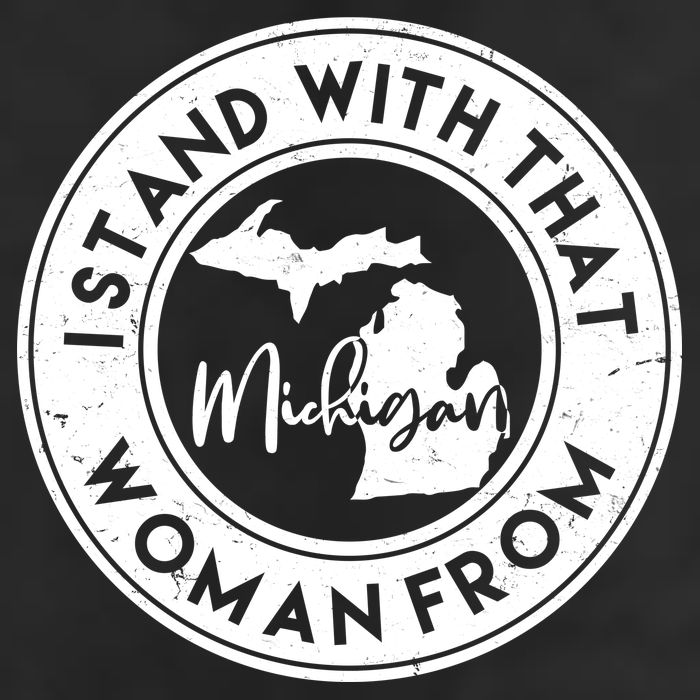 I Stand With That Woman From Michigan Adult Drive Performance Visor