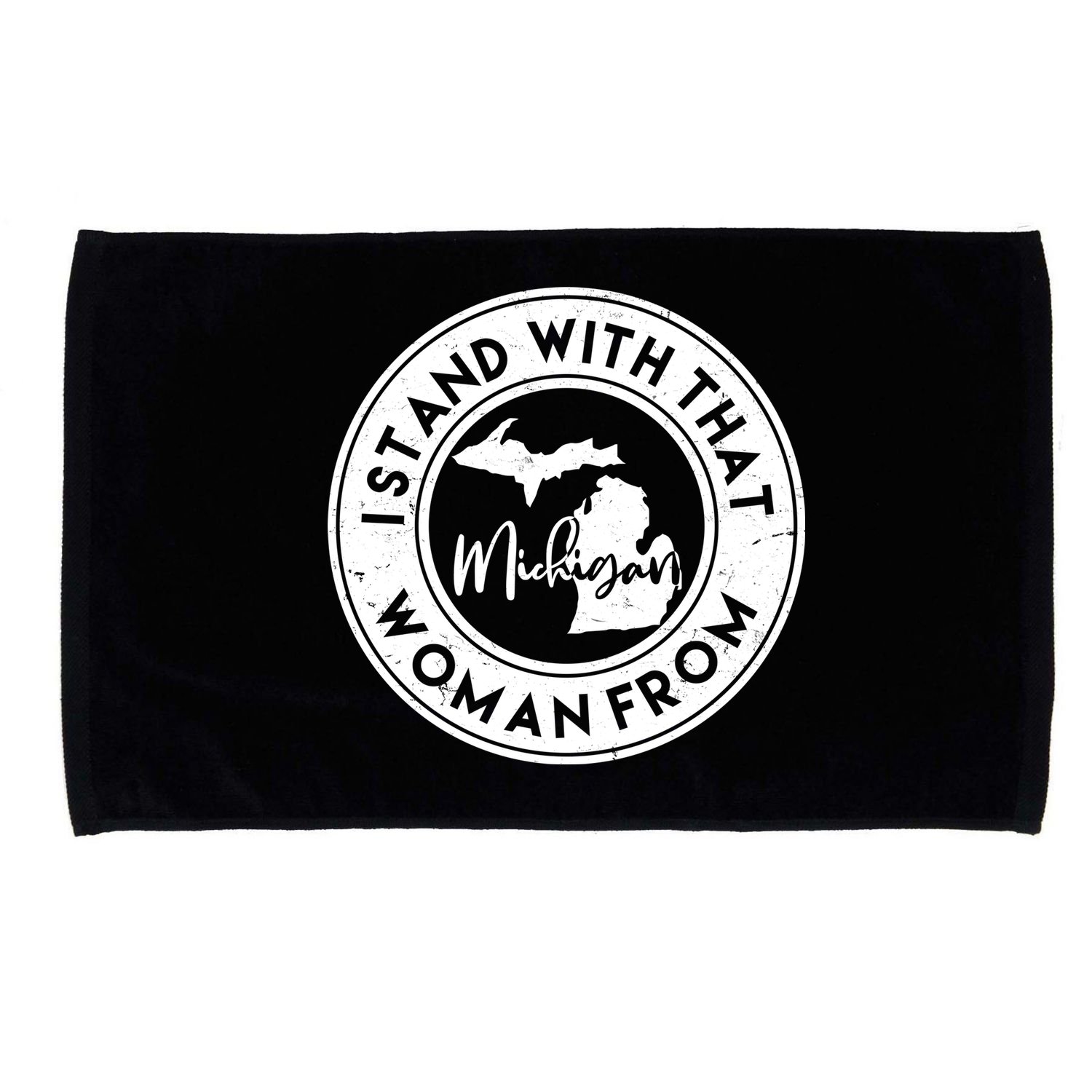 I Stand With That Woman From Michigan Microfiber Hand Towel