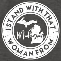 I Stand With That Woman From Michigan Vector Backpack