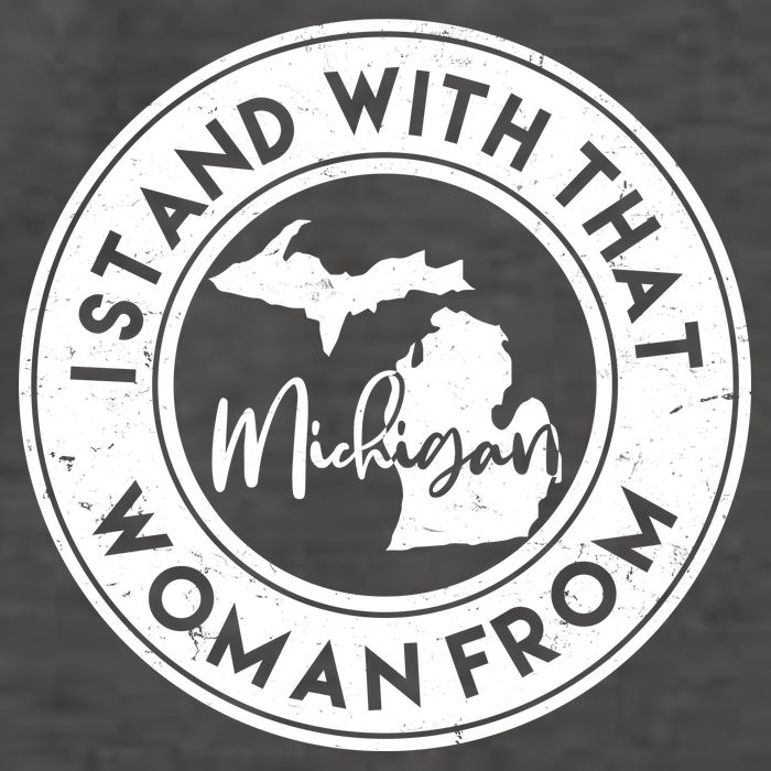 I Stand With That Woman From Michigan Vector Backpack