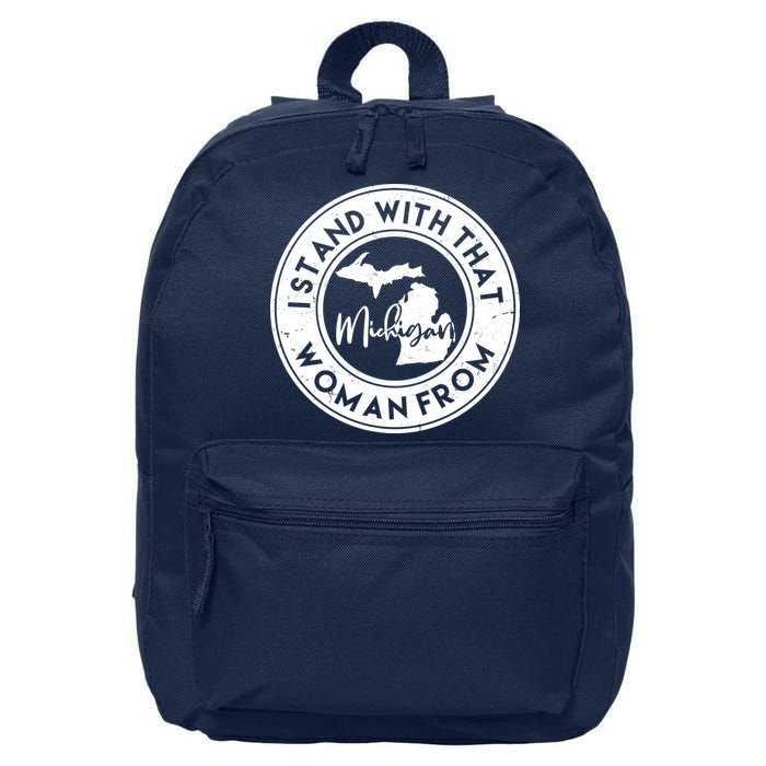 I Stand With That Woman From Michigan 16 in Basic Backpack