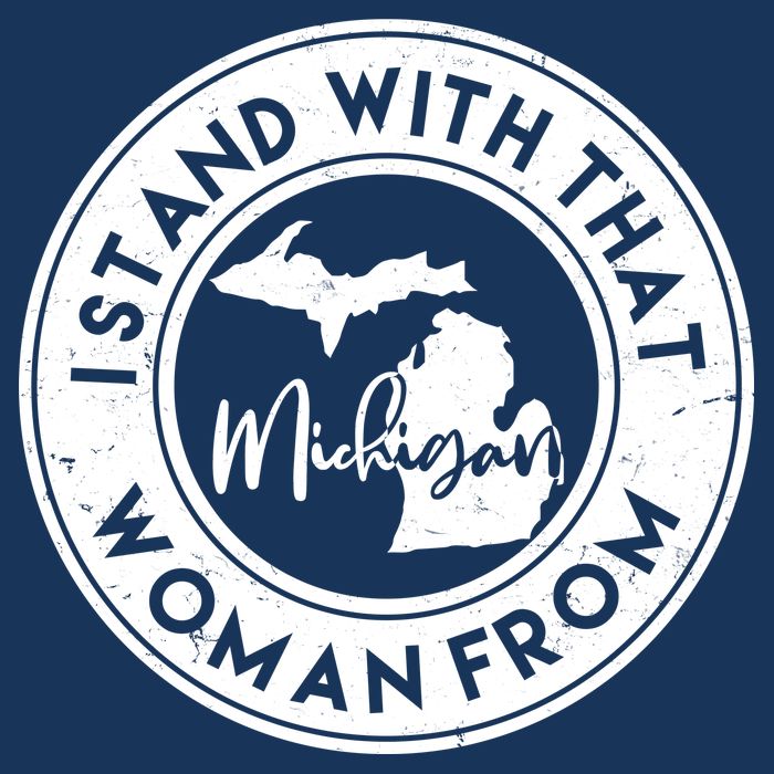 I Stand With That Woman From Michigan 16 in Basic Backpack