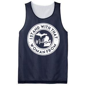 I Stand With That Woman From Michigan Mesh Reversible Basketball Jersey Tank