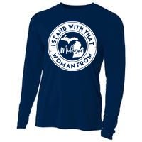 I Stand With That Woman From Michigan Cooling Performance Long Sleeve Crew