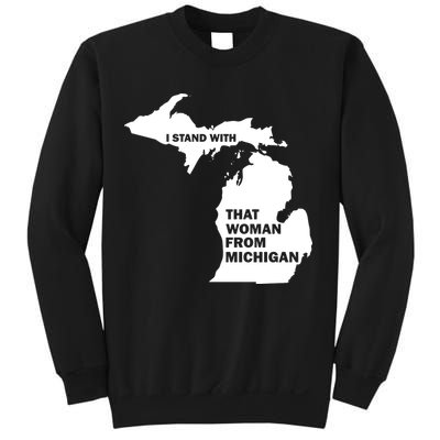 I Stand With That Woman From Michigan Social Justice Sweatshirt