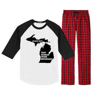 I Stand With That Woman From Michigan Social Justice Raglan Sleeve Pajama Set