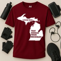 I Stand With That Woman From Michigan Social Justice Cooling Performance Crew T-Shirt