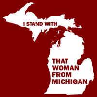 I Stand With That Woman From Michigan Social Justice Cooling Performance Crew T-Shirt
