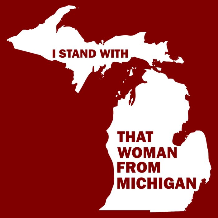 I Stand With That Woman From Michigan Social Justice Cooling Performance Crew T-Shirt