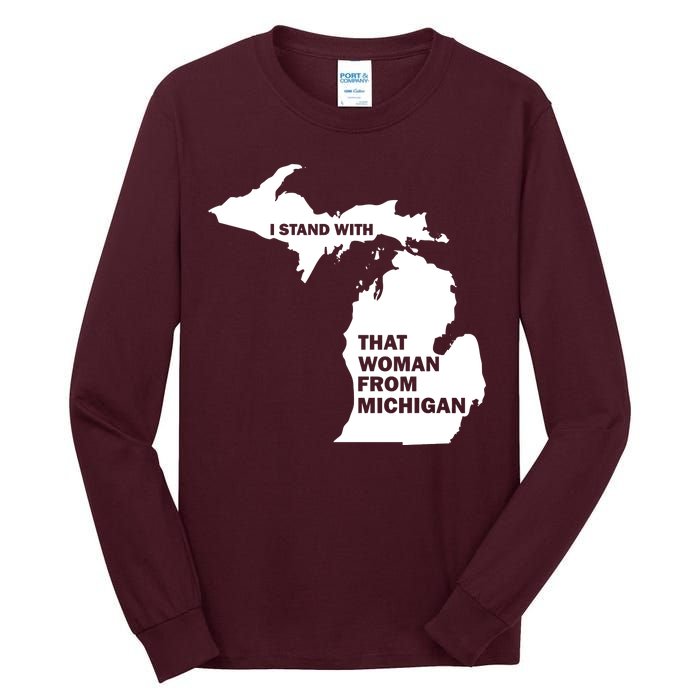 I Stand With That Woman From Michigan Social Justice Tall Long Sleeve T-Shirt