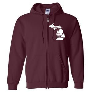 I Stand With That Woman From Michigan Social Justice Full Zip Hoodie