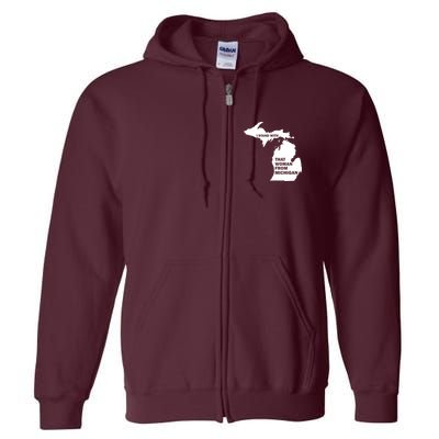 I Stand With That Woman From Michigan Social Justice Full Zip Hoodie