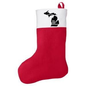 I Stand With That Woman From Michigan Social Justice Felt Holiday Christmas Stocking