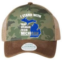 I Stand With That Woman From Michigan Support Legacy Tie Dye Trucker Hat