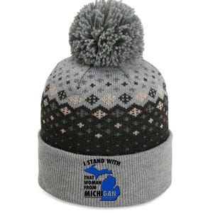 I Stand With That Woman From Michigan Support The Baniff Cuffed Pom Beanie