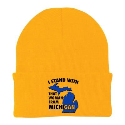 I Stand With That Woman From Michigan Support Knit Cap Winter Beanie