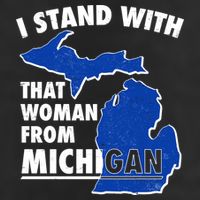 I Stand With That Woman From Michigan Support Cool Comfort Performance Bucket Hat