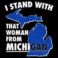 I Stand With That Woman From Michigan Support 7-Panel Snapback Hat