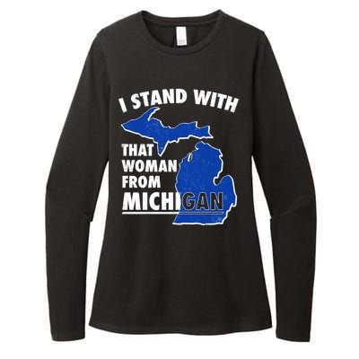 I Stand With That Woman From Michigan Support Womens CVC Long Sleeve Shirt