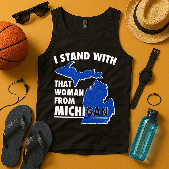 I Stand With That Woman From Michigan Support Tank Top