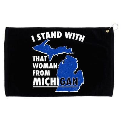 I Stand With That Woman From Michigan Support Grommeted Golf Towel