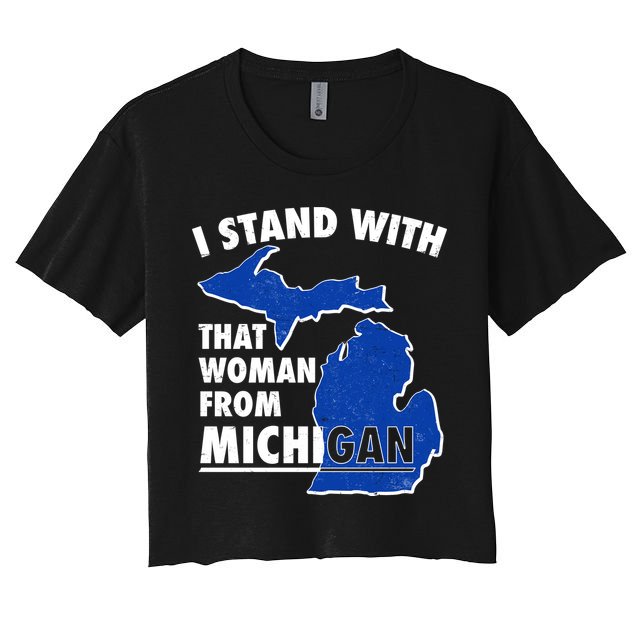 I Stand With That Woman From Michigan Support Crop Top