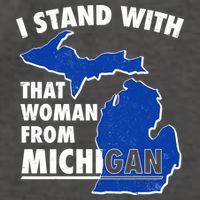 I Stand With That Woman From Michigan Support Vector Backpack
