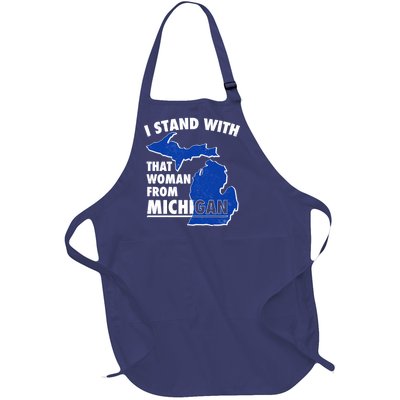 I Stand With That Woman From Michigan Support Full-Length Apron With Pockets