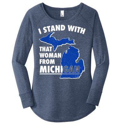 I Stand With That Woman From Michigan Support Women's Perfect Tri Tunic Long Sleeve Shirt