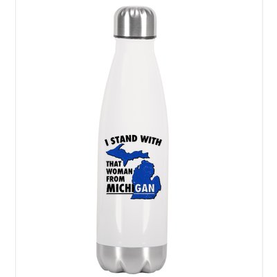 I Stand With That Woman From Michigan Support Stainless Steel Insulated Water Bottle