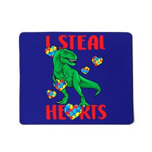 I Steal Hearts Autism Awareness Dinosaur Mousepad